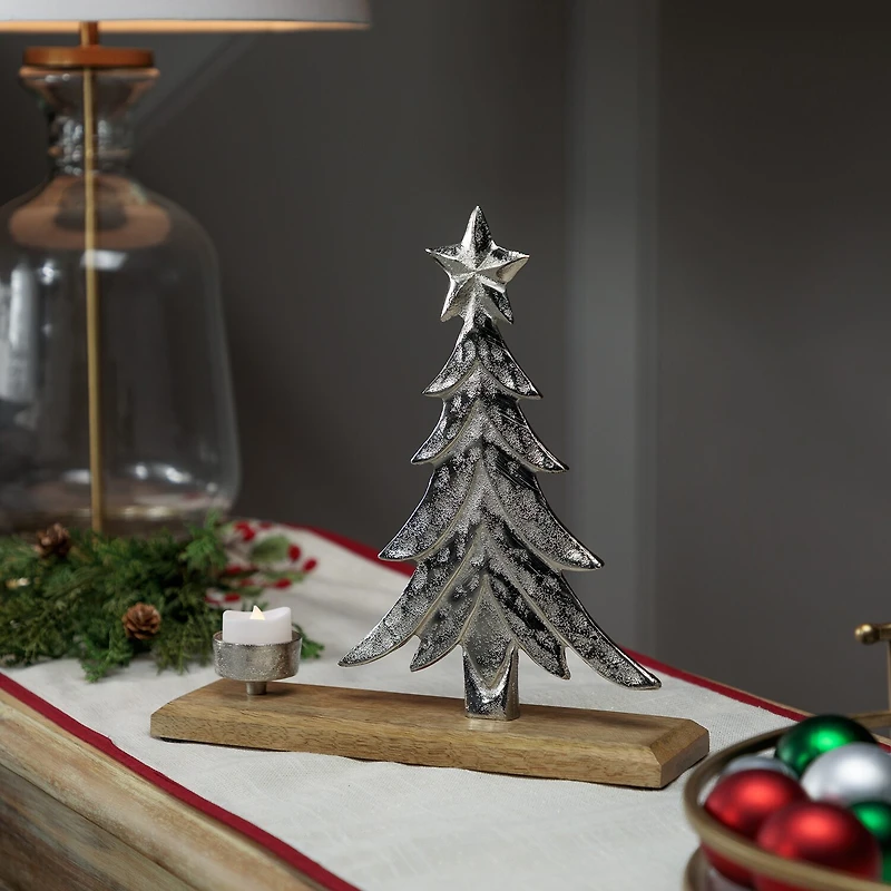 Northlight 11.5" Metal Tealight Candle Holder
