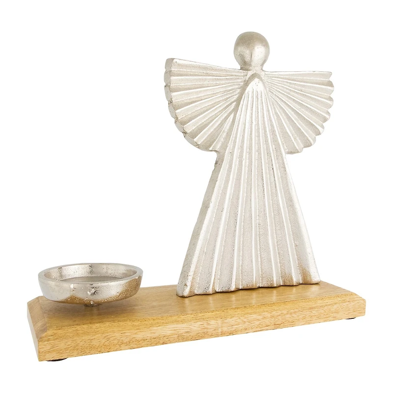 Northlight 10" Angel Metal Candle Holder