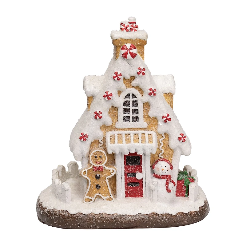 Northlight 10" Snowy Gingerbread House Christmas Tabletop Decor