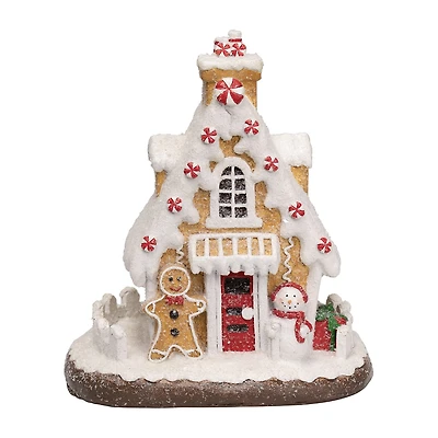 Northlight 10" Snowy Gingerbread House Christmas Tabletop Decor