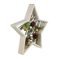 Northlight 14.5" Star Shaped Wooden Christmas Tabletop Decor