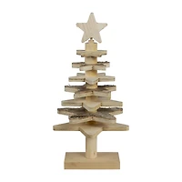 Northlight 16" Wooden Christmas Tabletop Tree