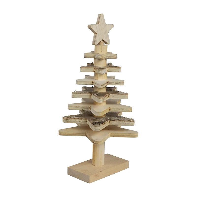 Northlight 16" Wooden Christmas Tabletop Tree