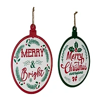 Northlight Ornament Style Metal 2-pc. Wall Sign