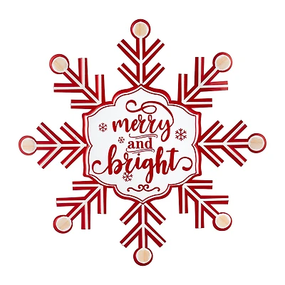 Northlight 15.75" Snowflake Wall Sign