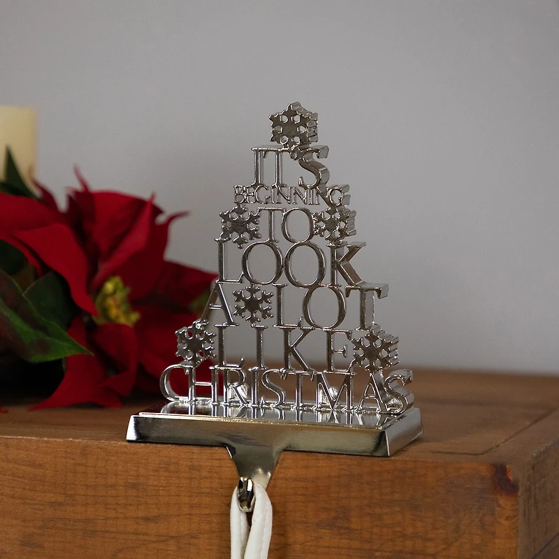 Northlight 6.5" Metal Tree Christmas Stocking Holder