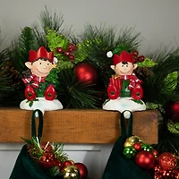 Northlight 5" Elves 2-pc. Christmas Stocking Holder