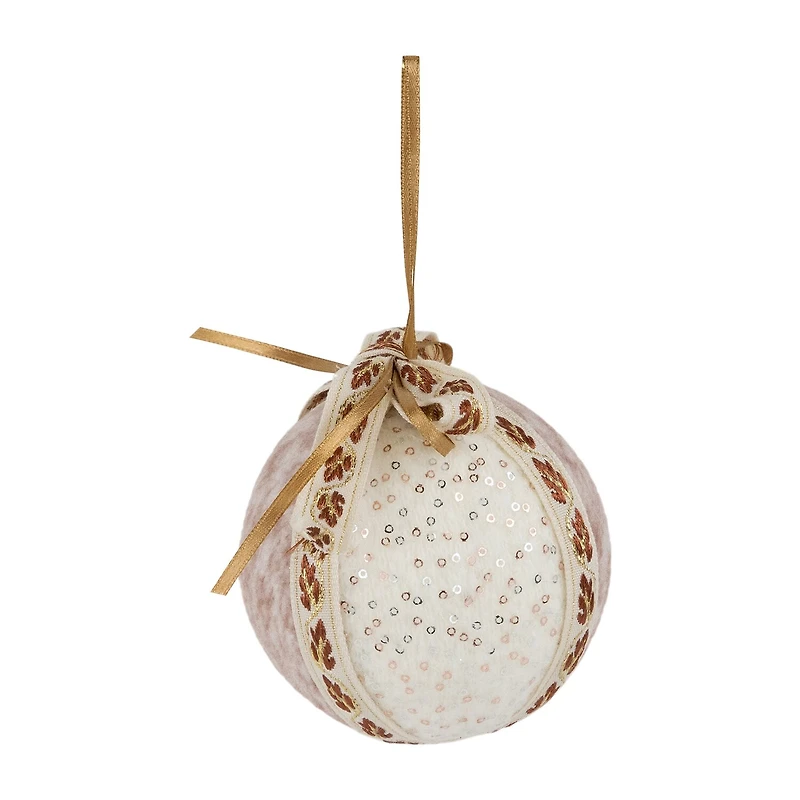 Northlight 3" Leaves Ball 6-pc. Christmas Ornament
