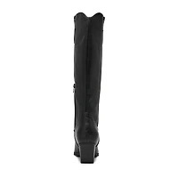 DV8 Womens Kyna Stacked Heel Cowboy Boots