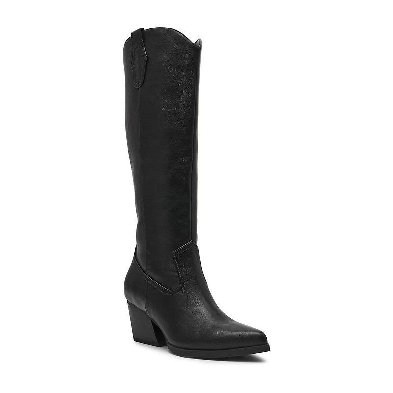 DV8 Womens Kyna Stacked Heel Cowboy Boots