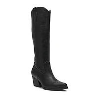 DV8 Womens Kyna Stacked Heel Cowboy Boots