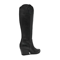DV8 Womens Kyna Stacked Heel Cowboy Boots