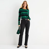 Liz Claiborne Sara Womens Tall Mid Rise Skinny Fit Jean