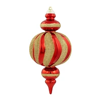 Northlight 10" Shatterproof Finial 4-pc. Christmas Ornament