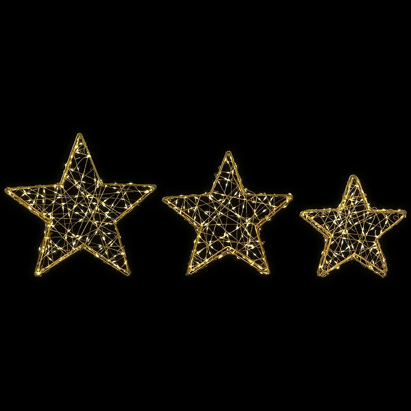 Northlight 14" Led Stars Christmas Yard Art