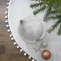 Silver Shatterproof Shiny Christmas Ball Ornament 10'' (250mm)