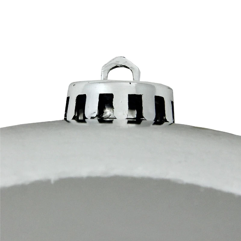 Silver Shatterproof Shiny Christmas Ball Ornament 10'' (250mm)