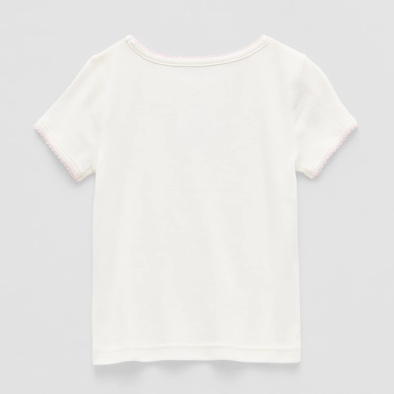 Okie Dokie Toddler & Little Girls Crew Neck Short Sleeve T-Shirt