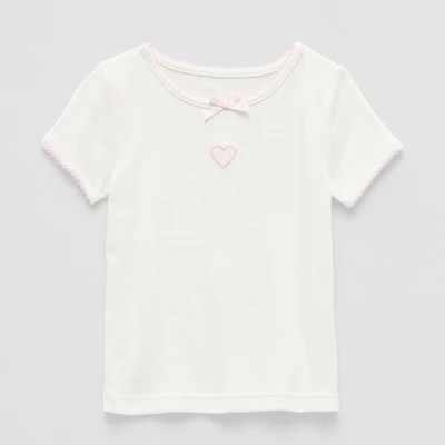 Okie Dokie Toddler & Little Girls Crew Neck Short Sleeve T-Shirt