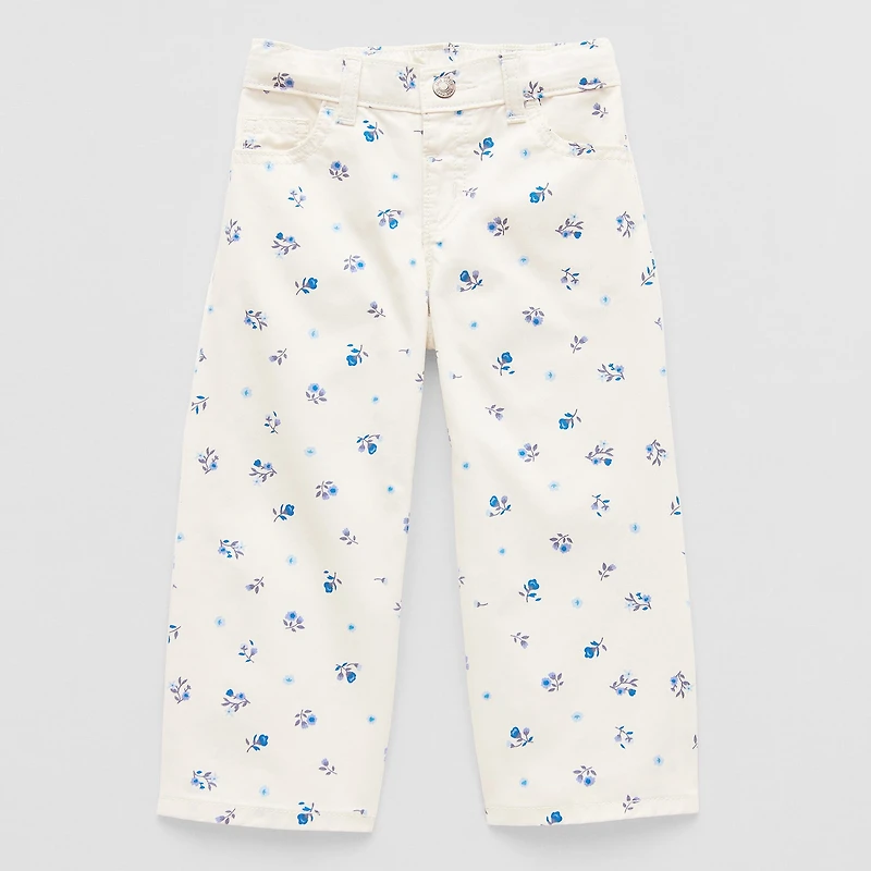 Okie Dokie Toddler & Little Girls Wide Leg Jean