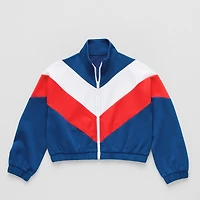 Xersion USA Little & Big Kid Girls Lightweight Track Jacket