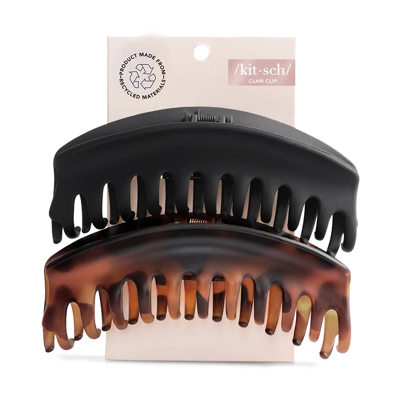 Kitsch Recycled Plastic Large Dome Claw Clips 2pc