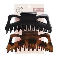 Kitsch Recycled Plastic Jumbo Classic Claw Clips 2pc