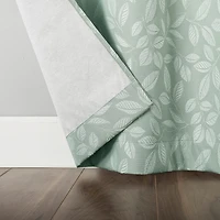 Sun Zero Satti Grommet Top 100% Blackout Single Curtain Panel