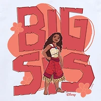 Disney Collection Little & Big Kid Girls Crew Neck Short Sleeve Regular Fit Princess Moana Graphic T-Shirt