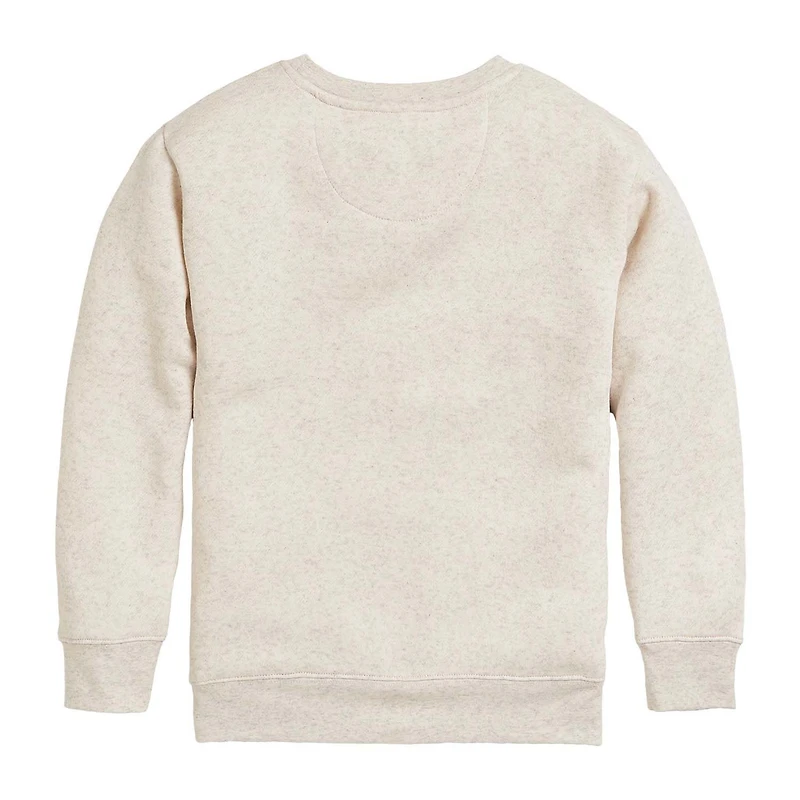 Disney Collection Little & Big Kid Girls Crew Neck Long Sleeve Ariel Belle Cinderella Sweatshirt