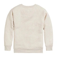 Disney Collection Little & Big Kid Girls Crew Neck Long Sleeve Ariel Belle Cinderella Sweatshirt