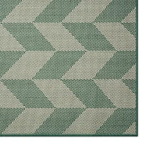 Nicole Miller Country Calla Herringbone Washable Outdoor Rectangular Area Rug