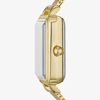 Geneva Womens Gold Tone Stainless Steel Strap Watch Fmdjm307