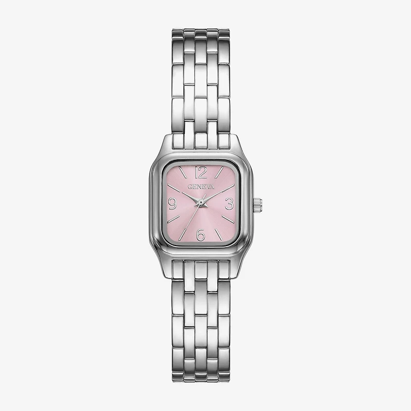 Geneva Womens Silver Tone Bracelet Watch Fmdjm309