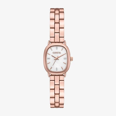 Geneva Womens Rose Goldtone Bracelet Watch Fmdjm310