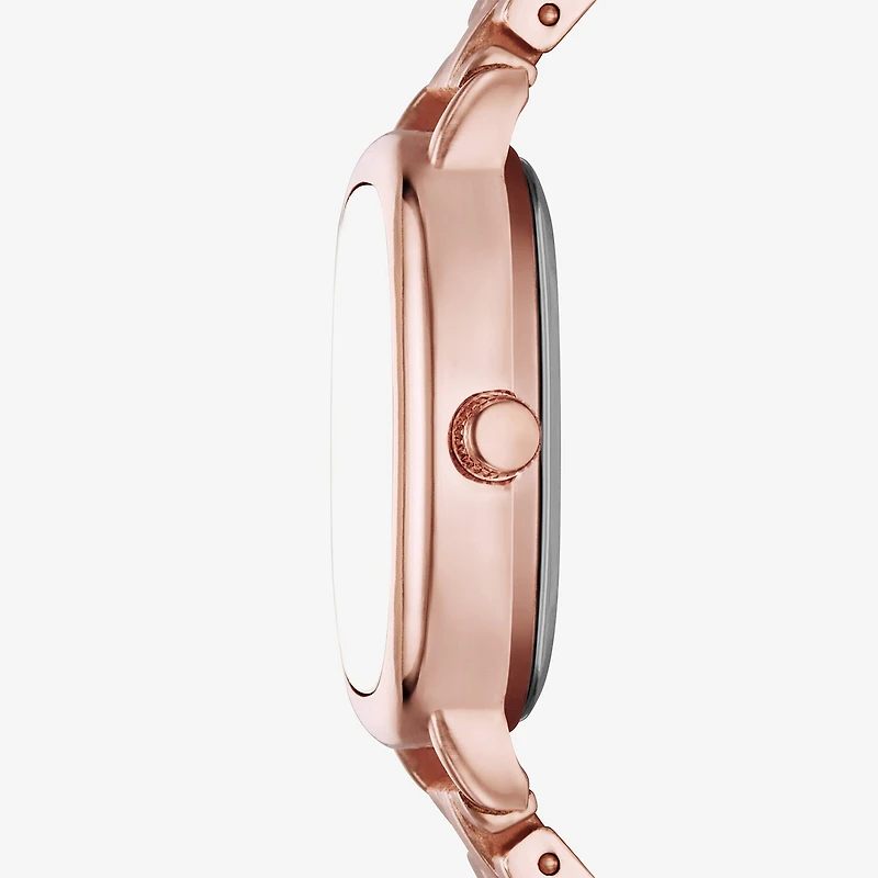 Geneva Womens Rose Goldtone Bracelet Watch Fmdjm310