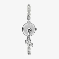 Geneva Womens Crystal Accent Silver Tone Bracelet Watch Fmdjm311
