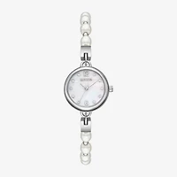 Geneva Womens Crystal Accent Silver Tone Bracelet Watch Fmdjm311