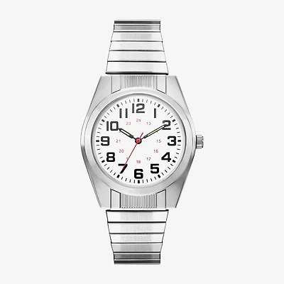 Mens Silver Tone Stainless Steel Expansion Watch Fmdjo333