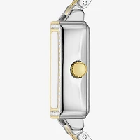 Womens Crystal Accent Two Tone 9-pc. Watch Boxed Set Fmdjset358