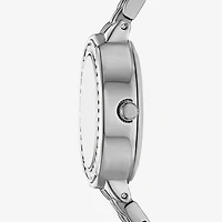 Womens Crystal Accent Silver Tone 4-pc. Watch Boxed Set Fmdjset364