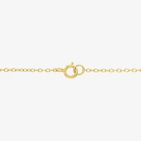 Lab Created Gemstone 14K Gold Over Silver 18 Inch Station Necklace