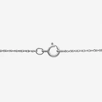 Womens Diamond Accent Natural Black Diamond Sterling Silver Bar 18 Inch Pendant Necklace