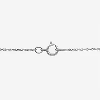 Womens 3/8 CT. T.W. Natural Black Diamond Sterling Silver Round 18 Inch Pendant Necklace