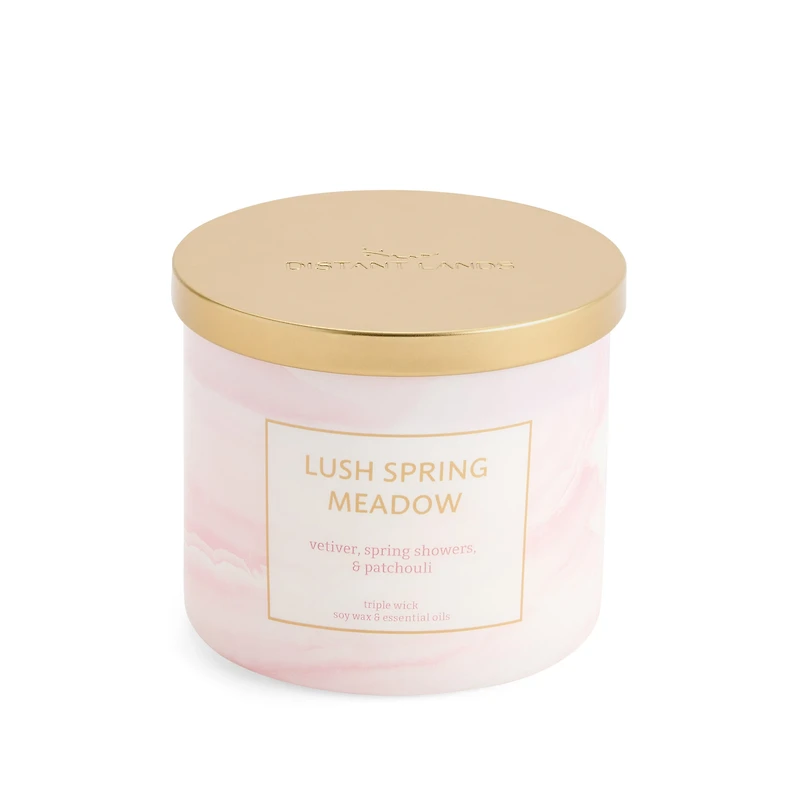 Distant Lands Lush Spring Meadow 3-Wick Scented Jar Candle