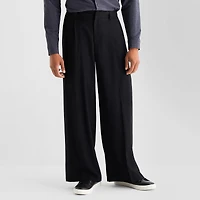 Stylus At Ease Wide Leg\N Mens Regular Fit Pleated Pant
