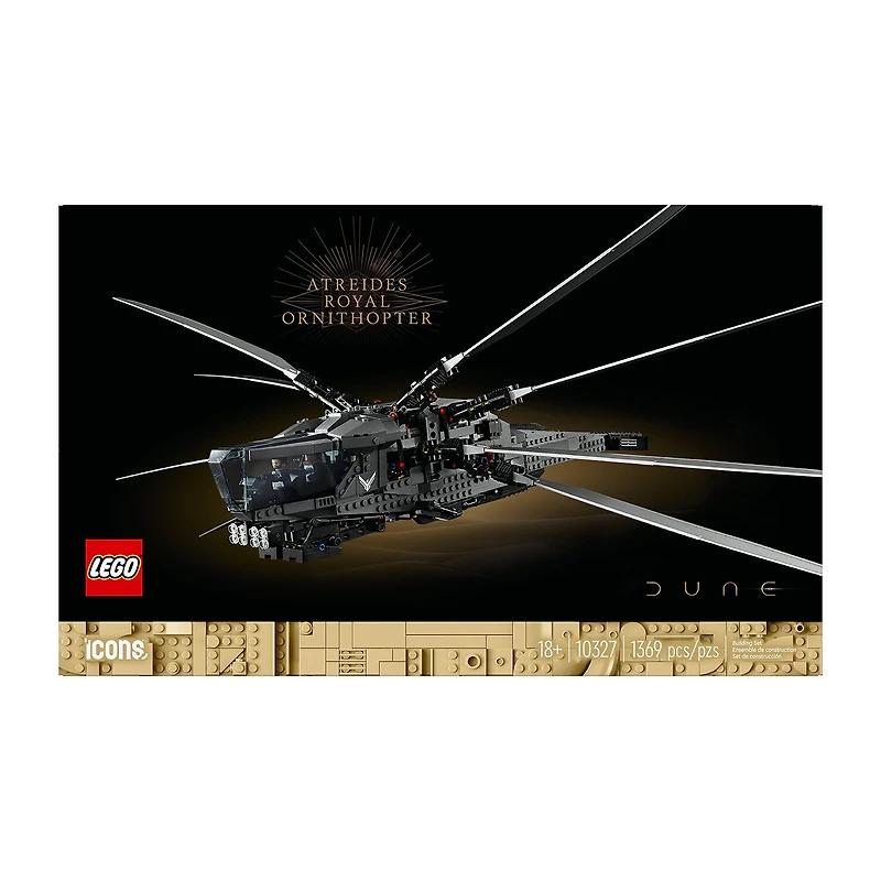 LEGO® Icons Dune Ornithopter 10327 Building Blocks 1369-pc.
