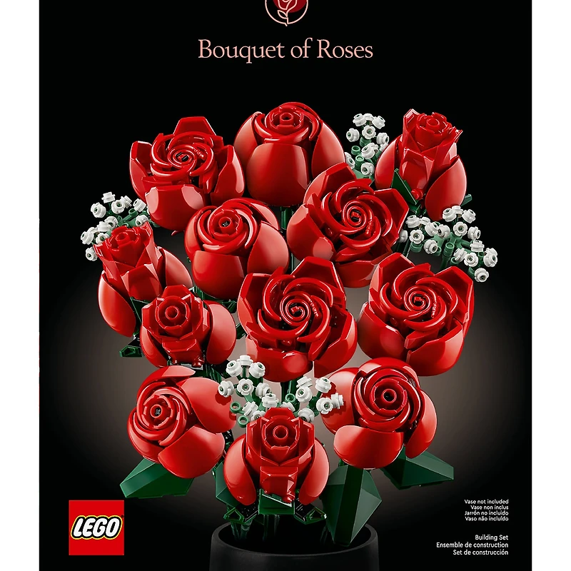 LEGO® Botanicals Bouquet Of Roses Building Blocks 822-pc.