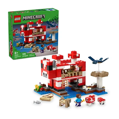 LEGO® Minecraft® Mooshroom House Building Blocks 500-pc.