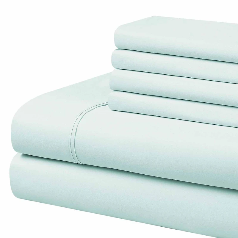Cathay Home Easy Fit Modern Sheet Set With Bonus Pillowcases